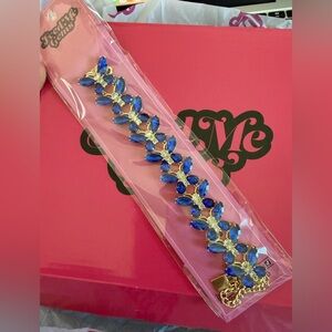 FEED ME GEMS blue butterfly bracelet